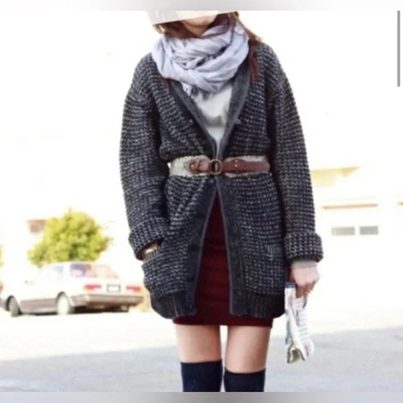 FINAL PRICE Rag & Bone x Target x Neiman Marcus Black Wool Blend Cardigan - Picture 6 of 8